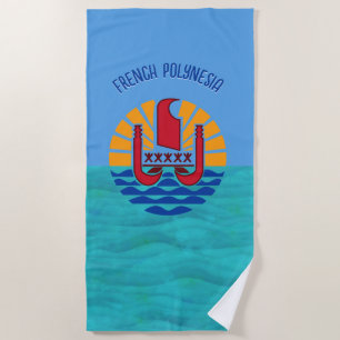 French Polynesia Beach Towel