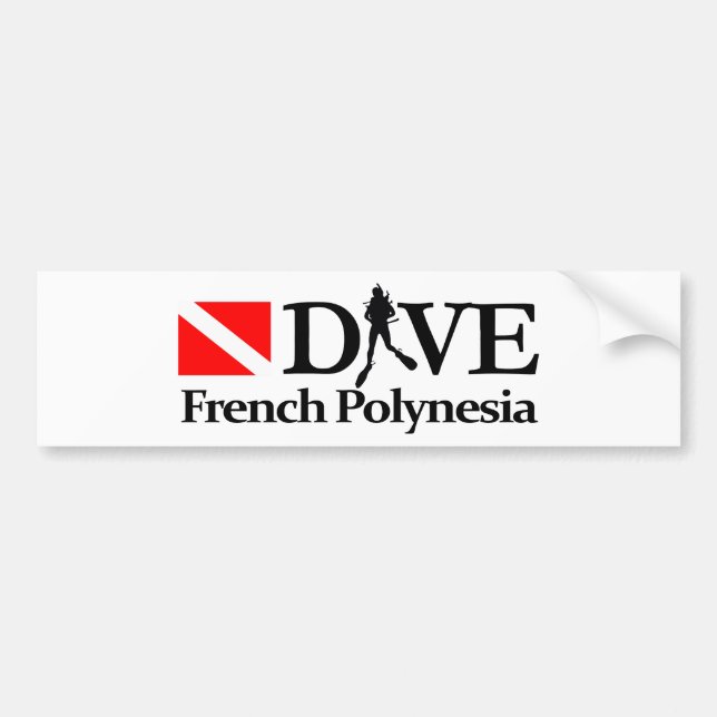 French Polynesia DV4 Bumper Sticker (Front)
