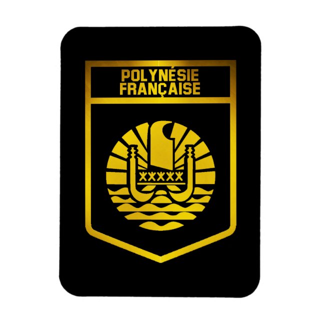 French Polynesia Emblem Magnet (Vertical)