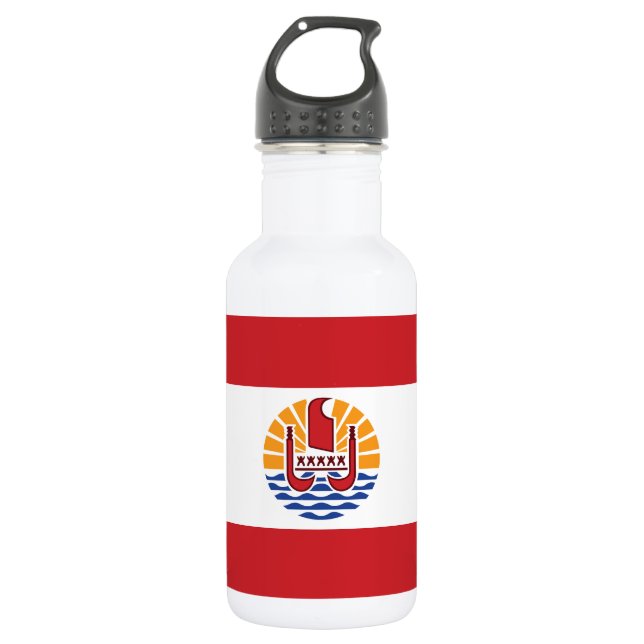 French Polynesia Flag 532 Ml Water Bottle (Front)