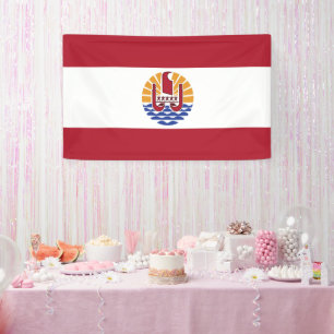 French Polynesia flag Banner