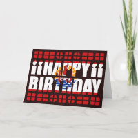 French Polynesia Flag Birthday Card