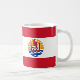 French Polynesia Flag Ceramic Coffee Mug