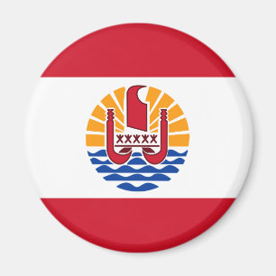 French Polynesia Flag, Drapeau Polynésie Française Magnet