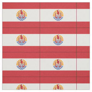 French Polynesia Flag Fabric