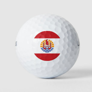 French Polynesia Flag Golf Balls