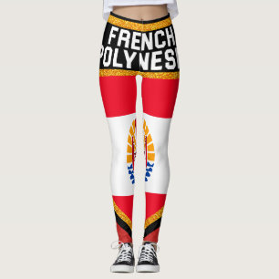 French Polynesia Flag Leggings