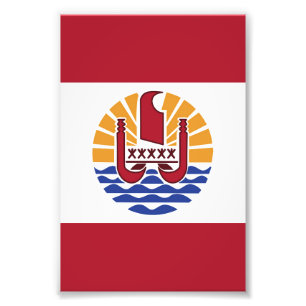 French Polynesia flag Photo Print