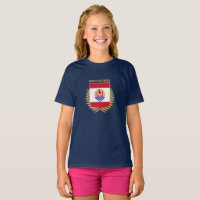 French Polynesia Flag Shield T-Shirt