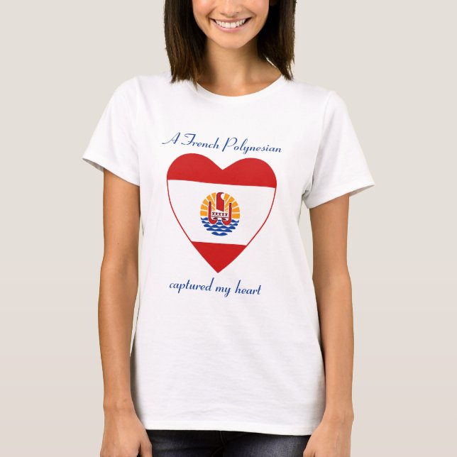 French Polynesia Flag Sweetheart T-Shirt (Front)