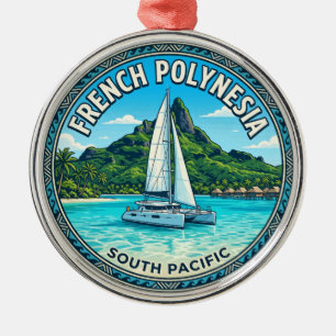 French Polynesia French Polynesia Metal Tree Decoration