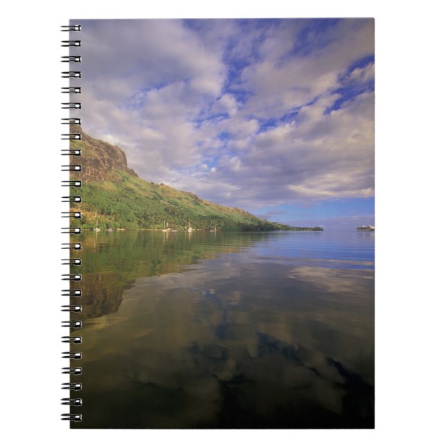 French Polynesia, Moorea. Cooks Bay. Cruise ship 2 Notebook (Front)