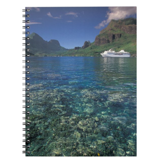 French Polynesia, Moorea. Cooks Bay. Cruise ship Notebook (Front)