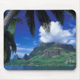 French Polynesia, Moorea. Cooks Bay. Green Mouse Pad