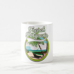French Polynesia travel logo. Coffee Mug