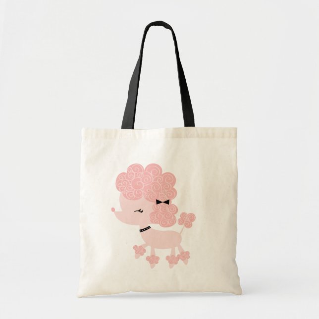 French Poodle Tote Bag (Front)