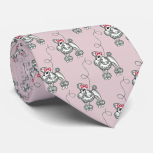 French Poodles Tie