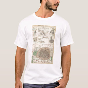 French Portsand Harbours and Plan of Paris T-Shirt