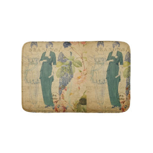 French Postcard Bath Mat
