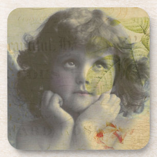 French Postcard Beverage Coaster