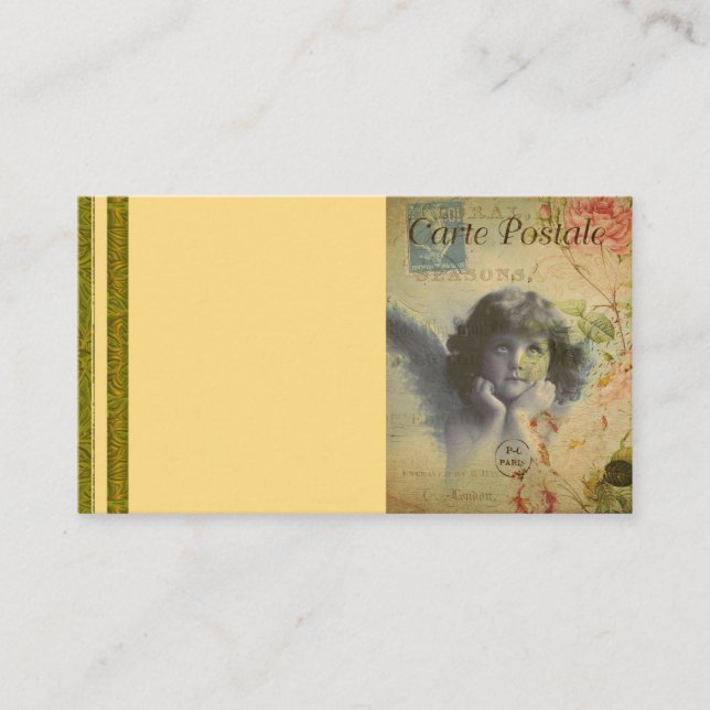 French Postcard Business Card (Front)