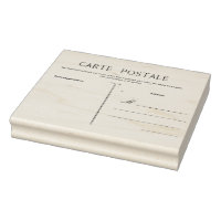 French Postcard Carte Postale Blank Template