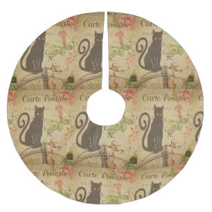 French Postcard Christmas Tree Skirt