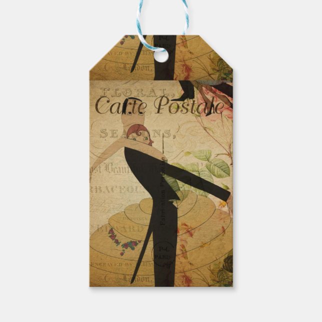 French Postcard Gift Tag (Front)