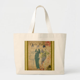 French Postcard Tote Bag