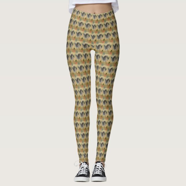 French Postcard Women's Leggings (Front)
