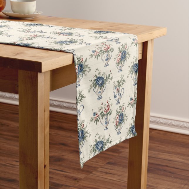 French Provincial Grace: Elegance Redefined Long Table Runner (In Situ)