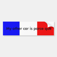 French pun bumper sticker