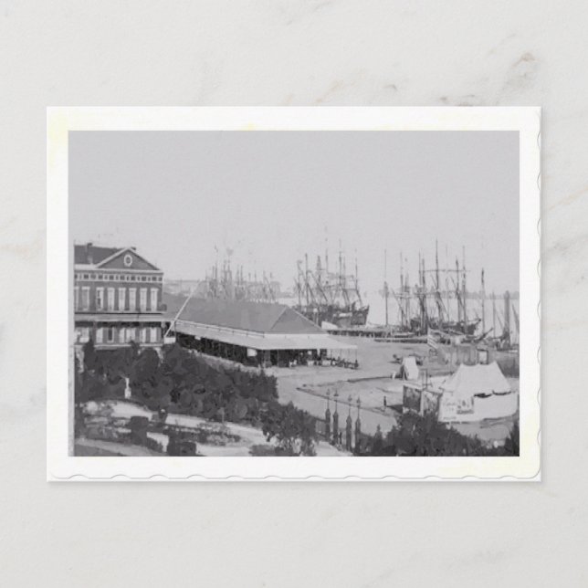 French Quarter 1865 Postcard (Front)