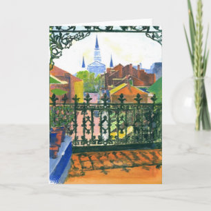 French Quarter Balcony Card