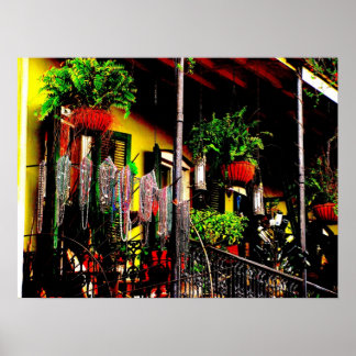 French Quarter Balcony Poster