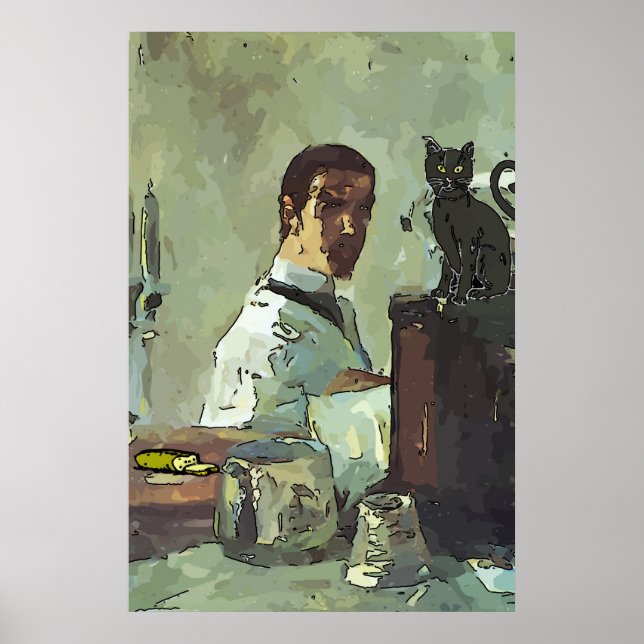 French Quarter Black Cat Poster (Front)