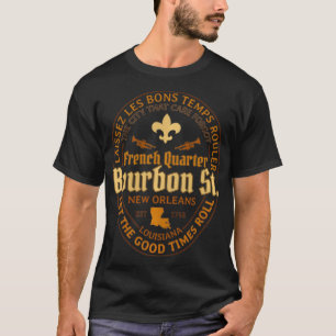 French Quarter Bourbon St New Orleans Souvenir Gif T-Shirt