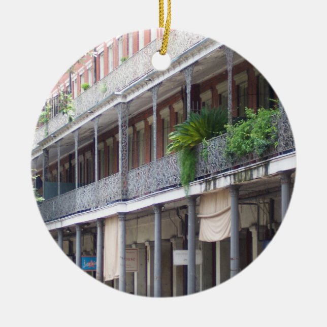 French Quarter Ceramic Tree Decoration (Front)