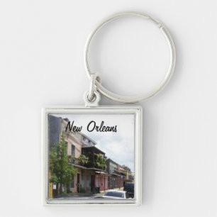 French Quarter Street View New Orleans Louisiana Key Ring