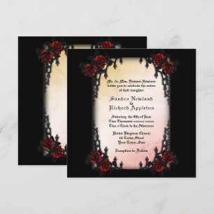 French Quarter Victorian / Goth Theme Wedding Invitation