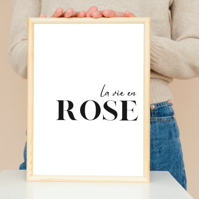 French Quote " La vie en rose" Poster (Creator Uploaded)