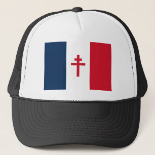 French resistance flag France symbol war cross his Trucker Hat