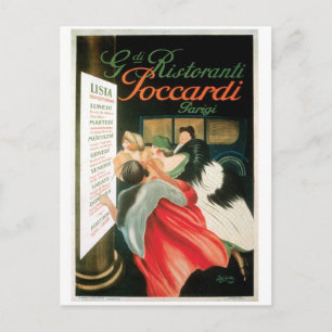 French Restaurants Vintage Food Ad Art Postcard