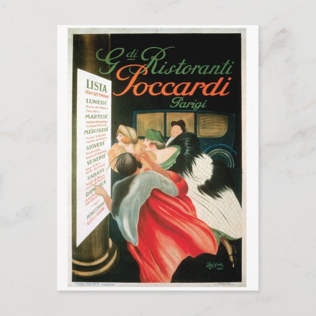 French Restaurants Vintage Food Ad Art Postcard (Front)