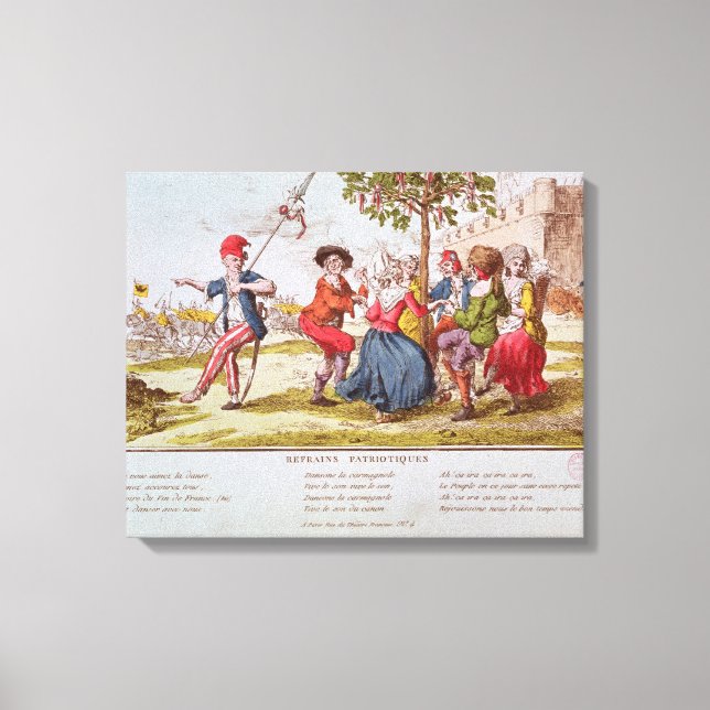 French revolutionaries dancing the carmagnole canvas print (Front)