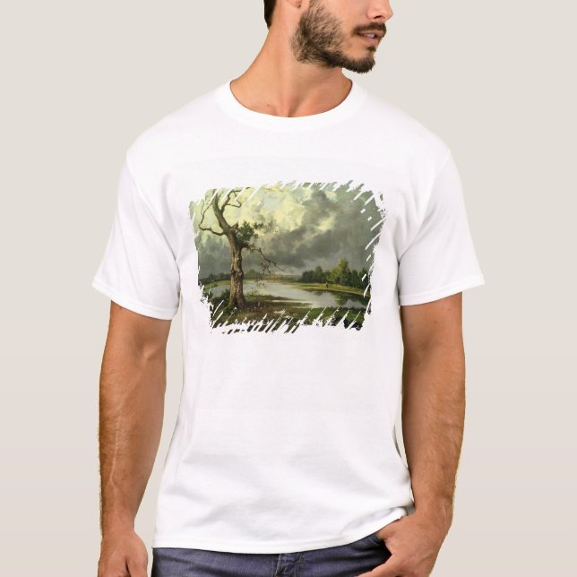 French River Landscape T-Shirt (Front)