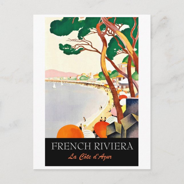 French riviera, coastline, France Postcard (Front)