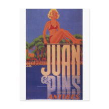 French Riviera Postcard Juan Les Pins Antibes