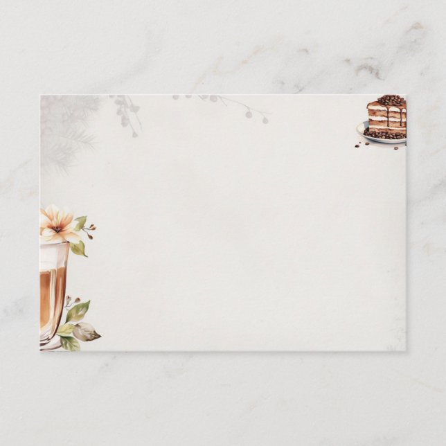 French Roast Basic Blank Recipe Card (Front)