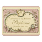 French Rococo Boudoir Elegant Frame Gold Pink